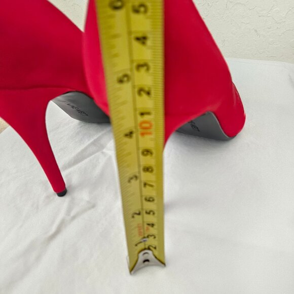 NWOT - Nine West Red D'Orsay Suede Heels - Picture 8 of 8